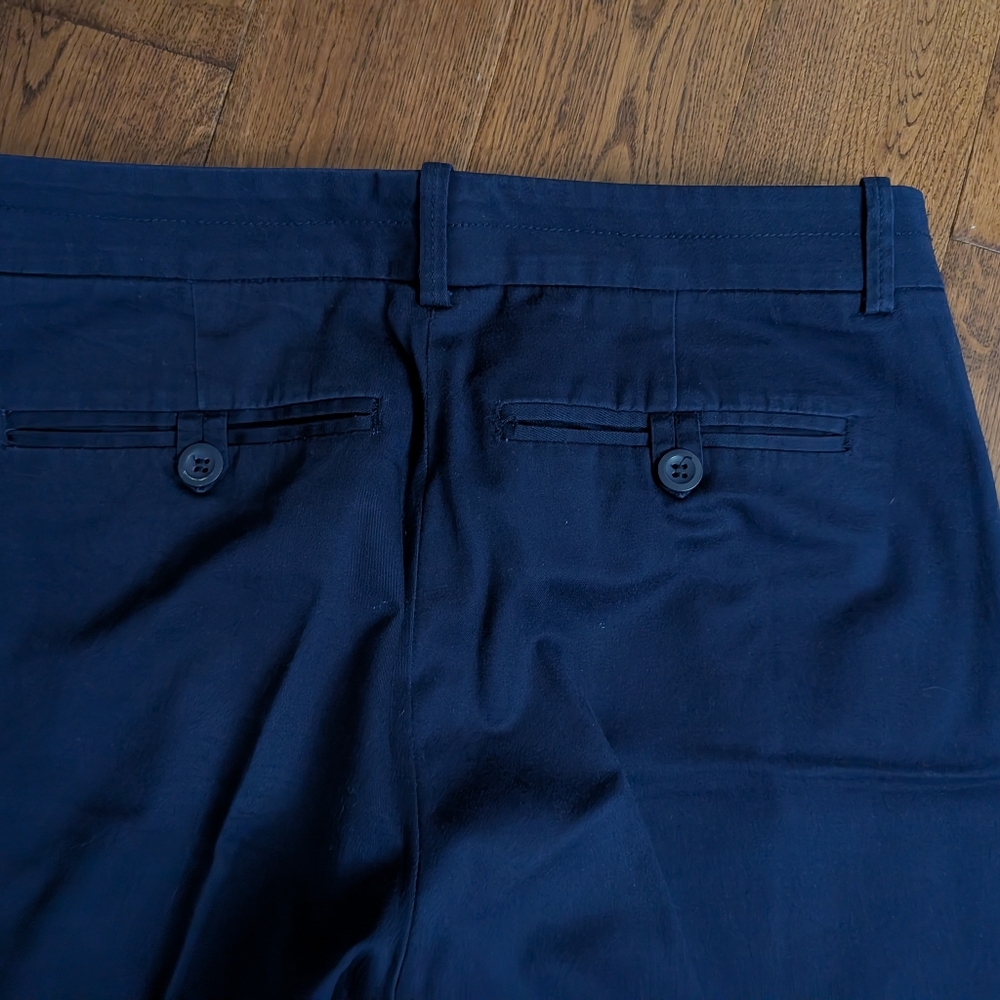 EUC Ladies New York & Company Navy Blue Khaki Pants Casual Trousers Size 4 - Picture 7 of 7